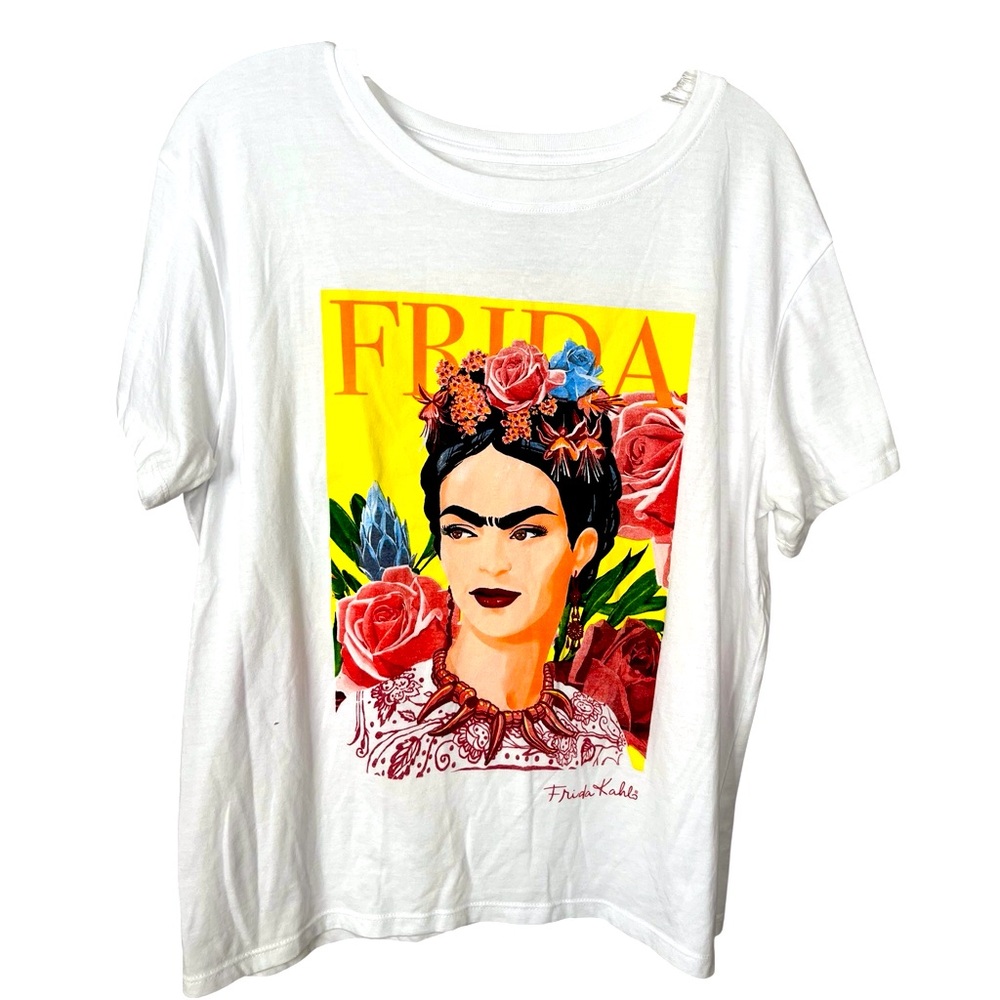Jerry Leigh of California Friday Kahlo Artist Portrain Tee Shirt XL MEXICANA